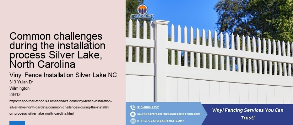 Common challenges during the installation process Silver Lake, North Carolina