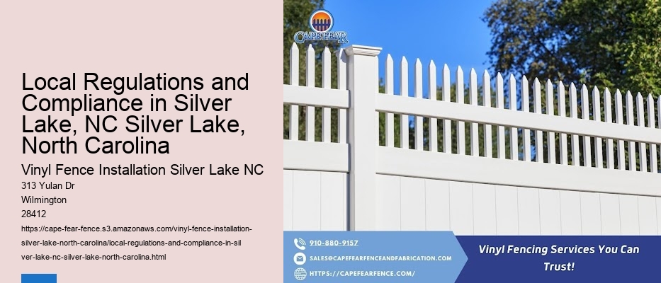 Local Regulations and Compliance in Silver Lake, NC Silver Lake, North Carolina