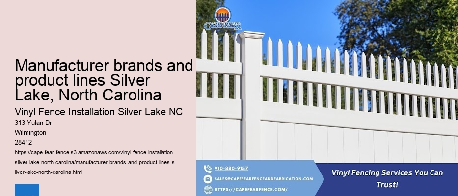 Manufacturer brands and product lines Silver Lake, North Carolina